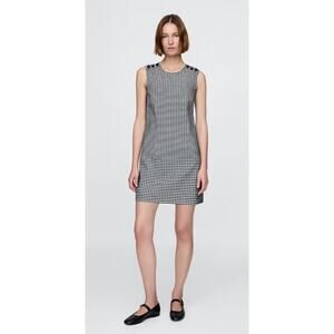 NWT Gap × DÔEN Gingham Denim Mini Dress - Size 8